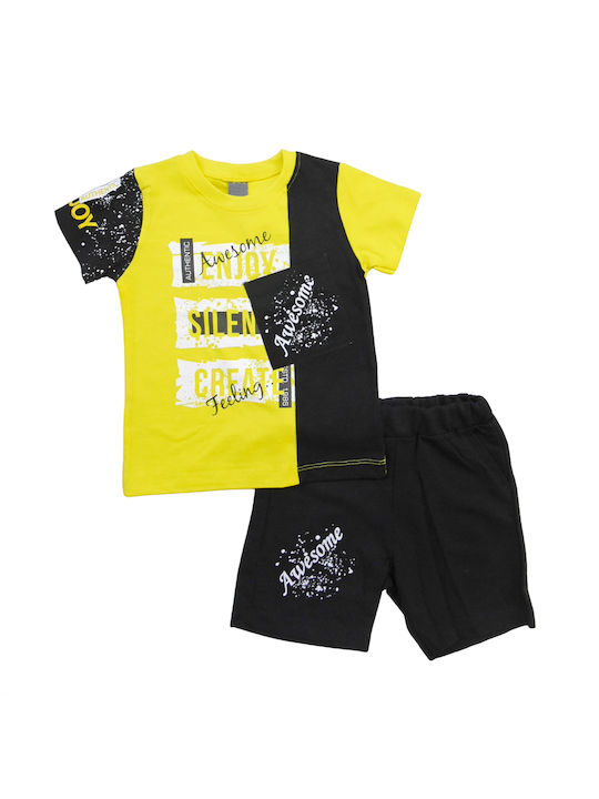 Детски комплект Awesome Yellow/Black