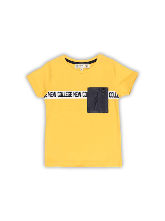 New College Kinder-T-Shirt Gelb