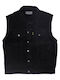 Men's Sleeveless Denim Jacket MCS Denim vest black