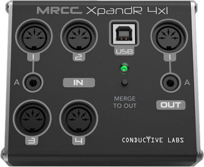 Conductive Labs Midi Interface Xpandr 4x1 σε Μαύρο Χρώμα