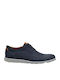 Leder Herren Freizeitschuhe Blau