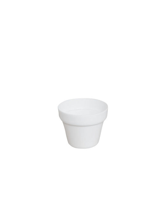 Marhome Flower Pot 8x6.5cm in White Color 09-01-F7