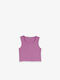 Tiffosi sleeveless crop top purple