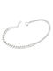 Silver chain bracelet with ribbed bracelet 925