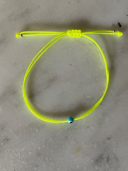 Armband Auge Neon Gelb