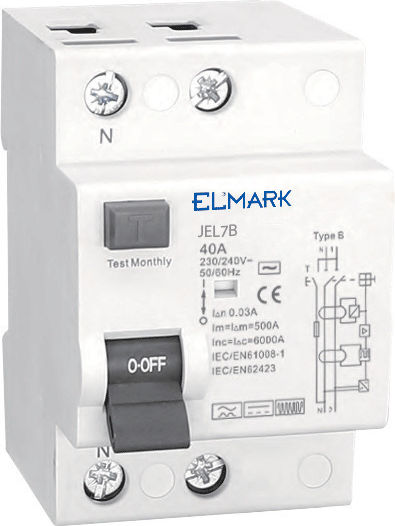 Elmark Phase Relays Leckage der Erde 80A Double Pole with Voltage 240V 10kA 2P 80A/30mA