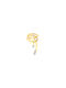 Silver ear cuff earring "Lonicera" gold plated