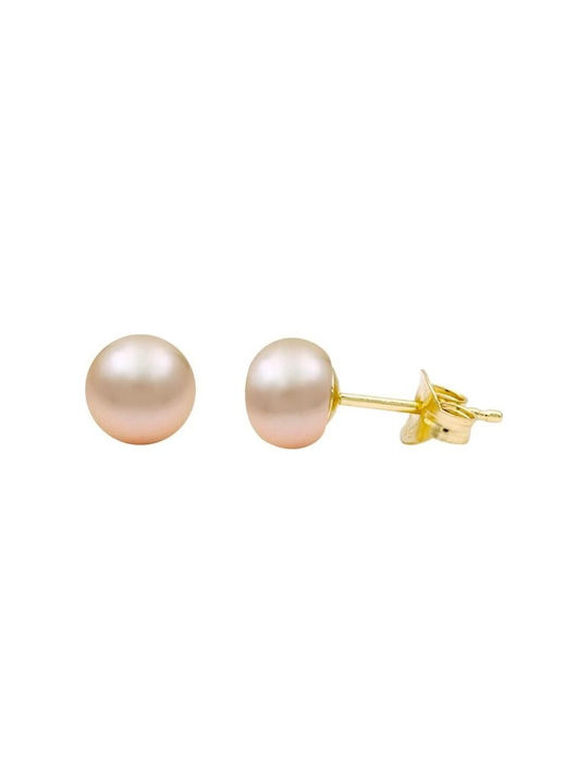 Earrings with pearls 6A Fresh Water Pearl 5,5-6,0mm K14 111103 Pearls