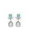 Hanging teardrop earrings Anastasia Dimitriadi Turquoise