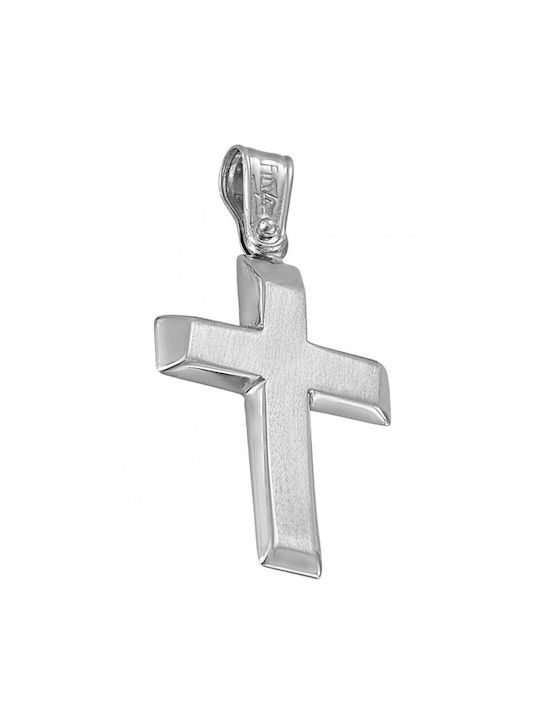 Cross in white gold ST26537F 14 Carat