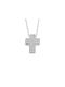 White gold cross with chain 23120007