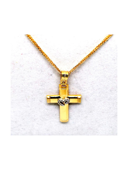 Kreuz der Taufe Gold 14 Karat