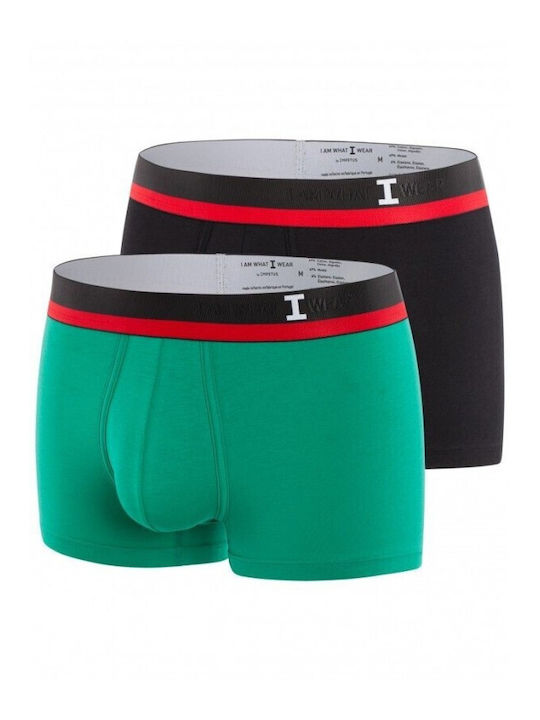 IMPETUS Men's Boxers 2Pack, Color Black