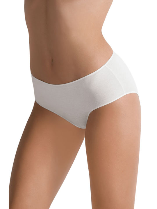 WOMEN'S COTTON WIDE COTONELLA MIDI BOTTOM WHITE