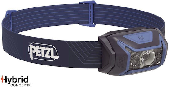 Petzl Rechargeable Headlamp LED IPX4 with Maximum Brightness 450lm Actik Lamp Blue