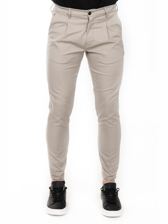 SCINN ΠΑΝΤΕΛΟΝΙ ΑΝΔΡΙΚΟ ΒΑΜΒΑΚΕΡΟ CHINOS GREY MATTEO123 SLIM FIT