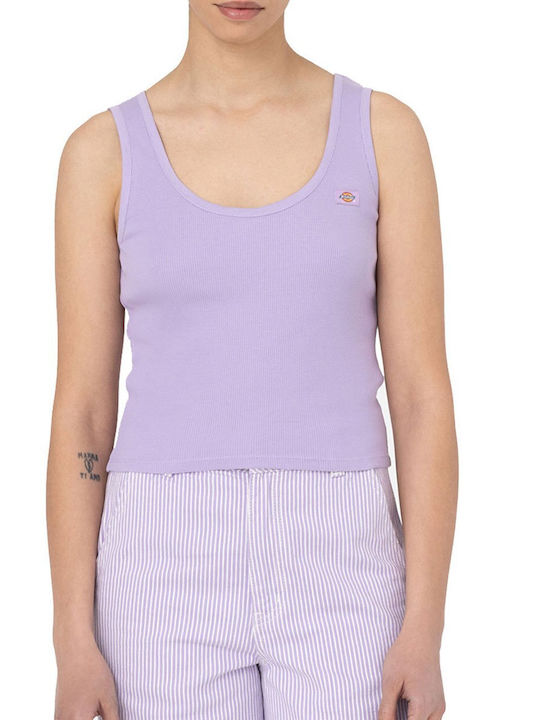 Dickies Mapleton Bluza de Damă de Vară din Bumbac Fără mâneci Purple Rose