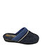 AKIS 144 BLAU DAMENPANTOFFEL SAMT