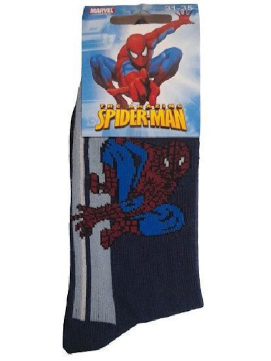 Șosete pentru copii nr. 31-35 Spiderman albastru