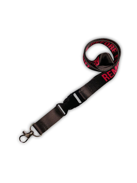 NECK STRAP RBF BLACK & FUXIA