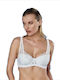 Spiman Bralette Bra in White Color