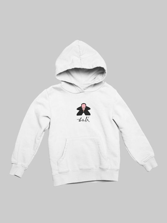 Dali Meeple Kids Hoodie - WHITE