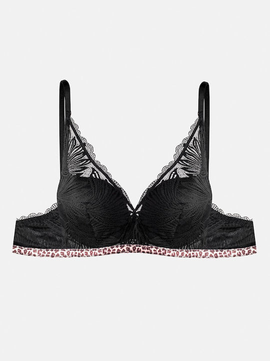 LACE BRA LACE BLACK PUSH-UP ESOTIQ