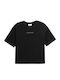 Γυναικείο Oversized T-shirt Μαύρο