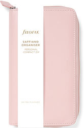 Filofax Organizer Saffiano Personal Compact Zip Pink Leather Filofax Organizer Saffiano Personal Compact Zip Pink Leather