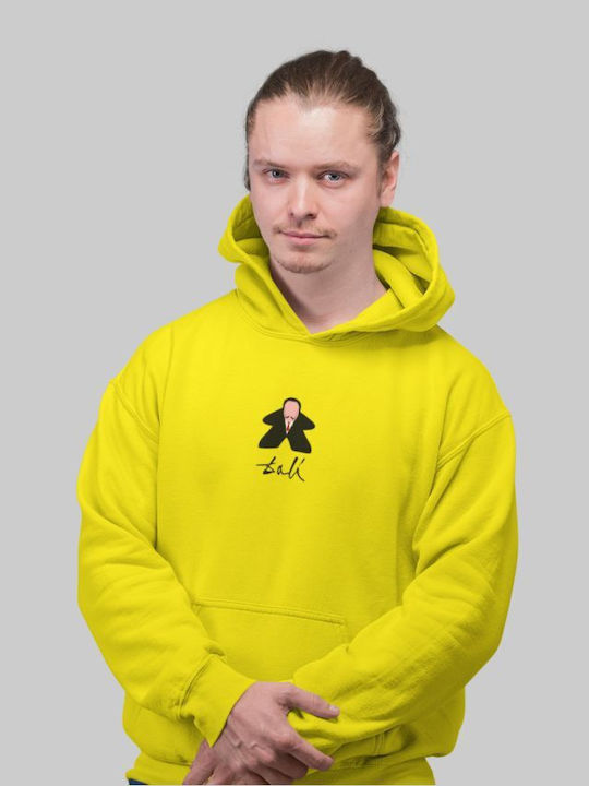 Dali Meeple Hooded Sweatshirt - LEMON