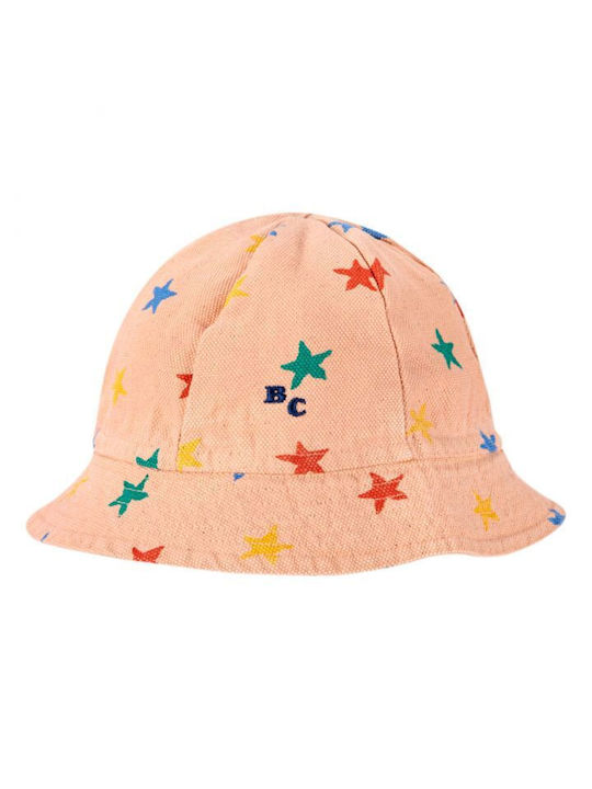 Pălărie de copii din bumbac roz cu stele - mărimea 48-50 cm - Bobo Choses