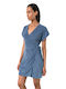 Vamp Women's Mini Dress Beachwear Blue