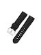 Silicone strap, black, 26mm