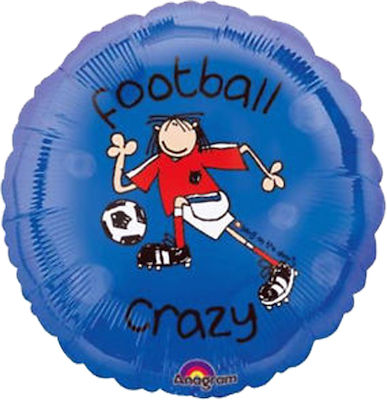 Balloon foil Football Crazy 18" Anagram