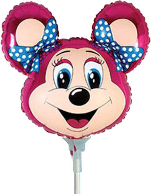 Balon de folie micro Lolly Mouse Fuchsia