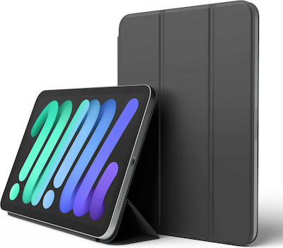 Elago Magnetic Folio Flip Cover Piele artificială Dark Gray (iPad mini 2021) EPADMN6-MFLO-DGY