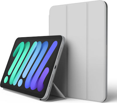 Elago Magnetic Folio Flip Cover Δερματίνης Light Grey (iPad mini 2021)