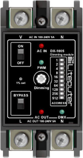 Lite Puter DX-1005 DMX Dimmer για Κονσόλα Φωτισμού