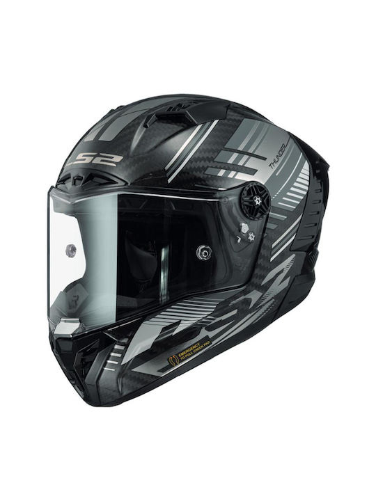 LS2 FF805 Thunder Carbon Volt Black Grey Κράνος...