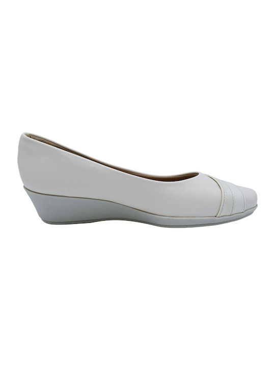 Piccadilly Anatomic White Heels