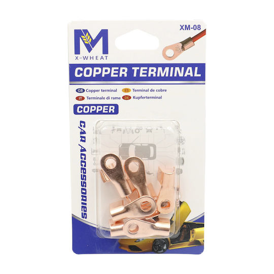 Ring Terminal 50A 6-10mm Copper 6pcs 101610