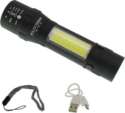 Rechargeable Flashlight LED Waterproof IPX4 Dual Function with Maximum Brightness 450lm