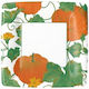Caspari Heirloom Pumpkins Platte für Party Halloween 8Stück