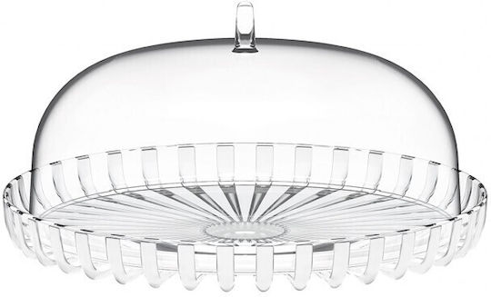 Guzzini White Plastic Cake Stand with Lid 31x31x16cm