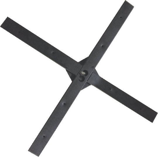 Woodwell Cross made of Metal in Gray Color 60x60x5cm