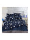 Dimcol Плик за Завивка Единичен 160x240 Галактика 307 Dark Blue