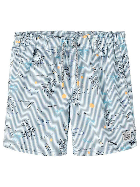 Name It Kinder Badeanzug Badeshorts Hellblau