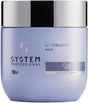 System Professional Luxeblond Μάσκα Μαλλιών για Προστασία Χρώματος 200ml