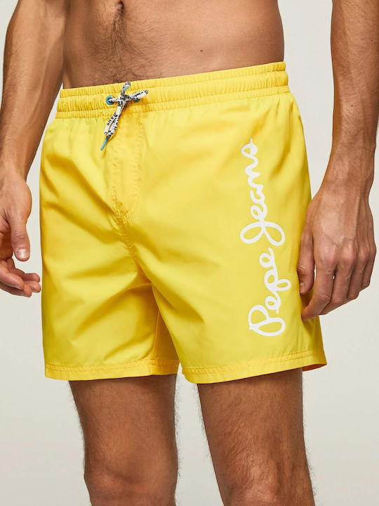 Pepe Jeans Finnick Herren Badebekleidung Shorts Gelb