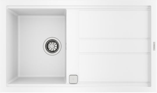 Teka Nova 45 B-TG 1B 1D Ένθετος Αριστερός από Συνθετικό Γρανίτη Μ86xΠ51cm